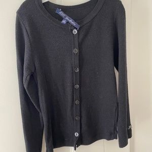 LiLi Gaufrette Girls black cardigan